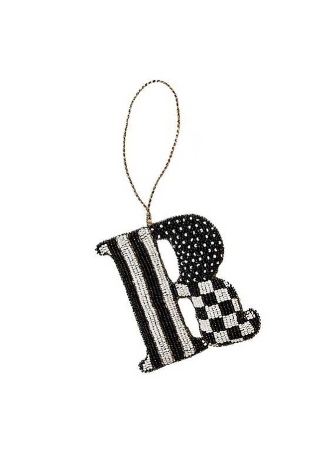 Monogram Beaded Ornament