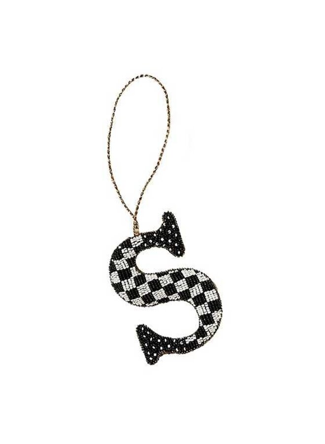 Monogram Beaded Ornament