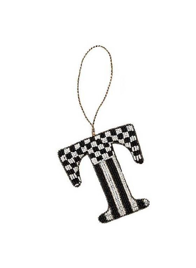 Monogram Beaded Ornament