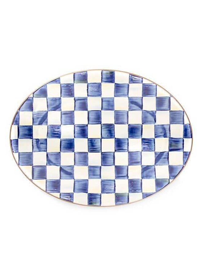 Royal Check Medium Oval Platter