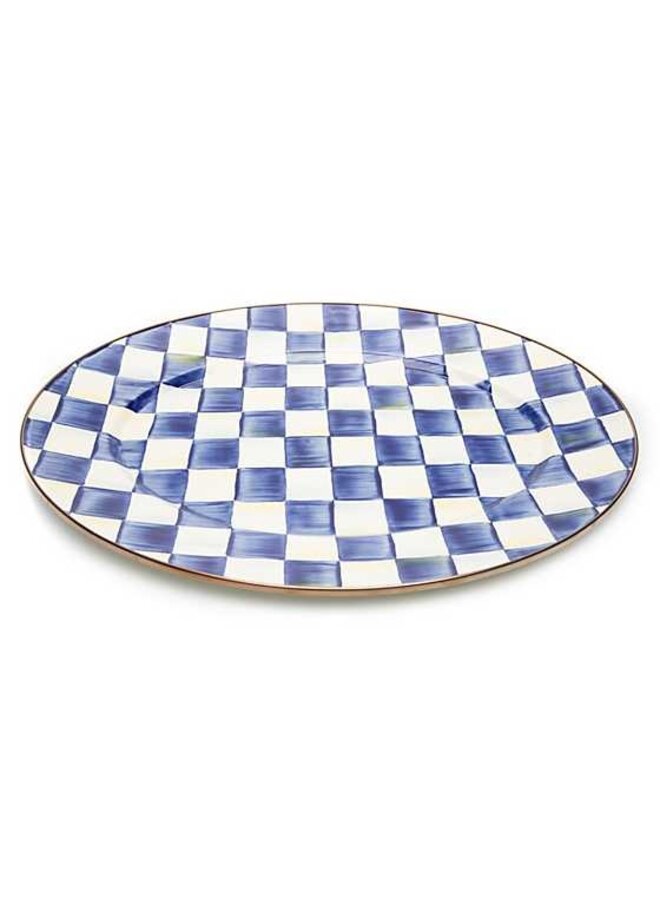 Royal Check Medium Oval Platter
