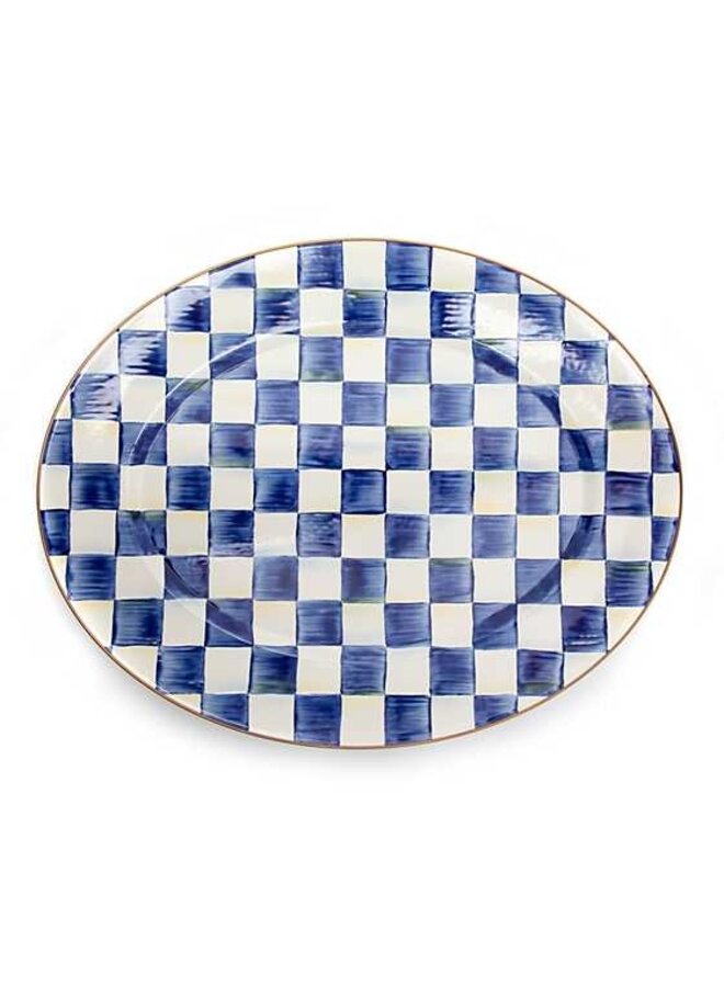 Royal Check Large Oval Platter