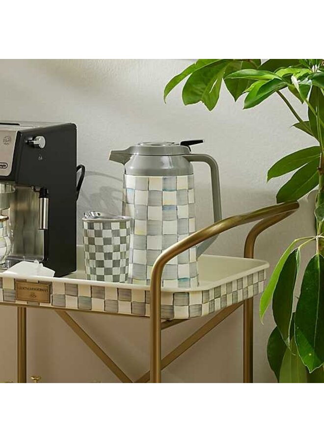 Sterling Check Coffee Carafe