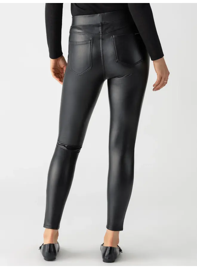 Runway Legging Pleather Black