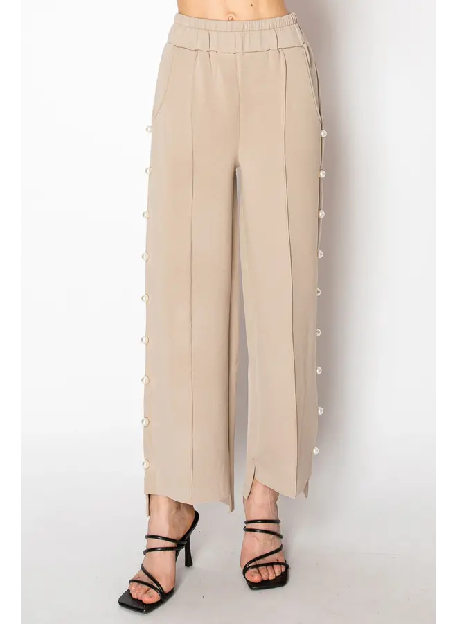 Farrah French Scuba Pearl Long Pant