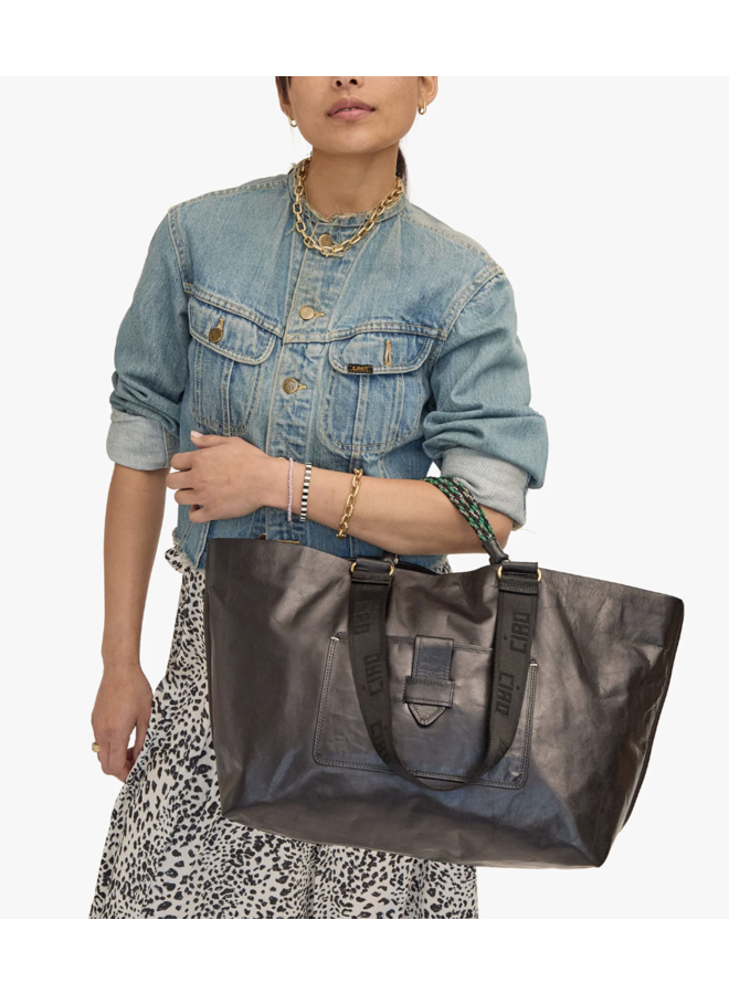 Grande Bateau Tote - Black New Look