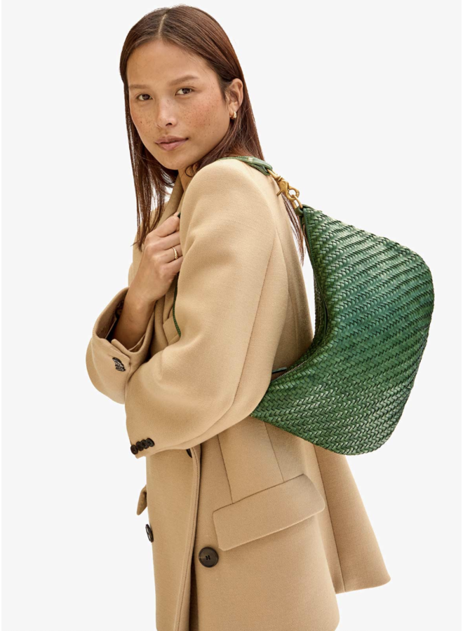 Moyen Messenger - Evergreen Woven Zig Zag
