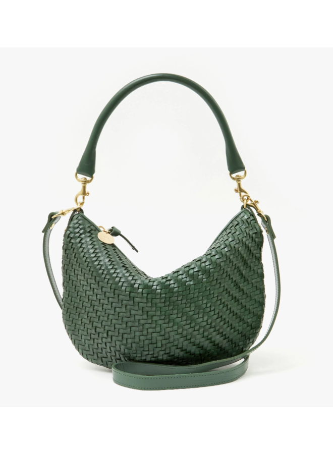 Petit Moyen Messenger Evergreen Woven Zig Zag