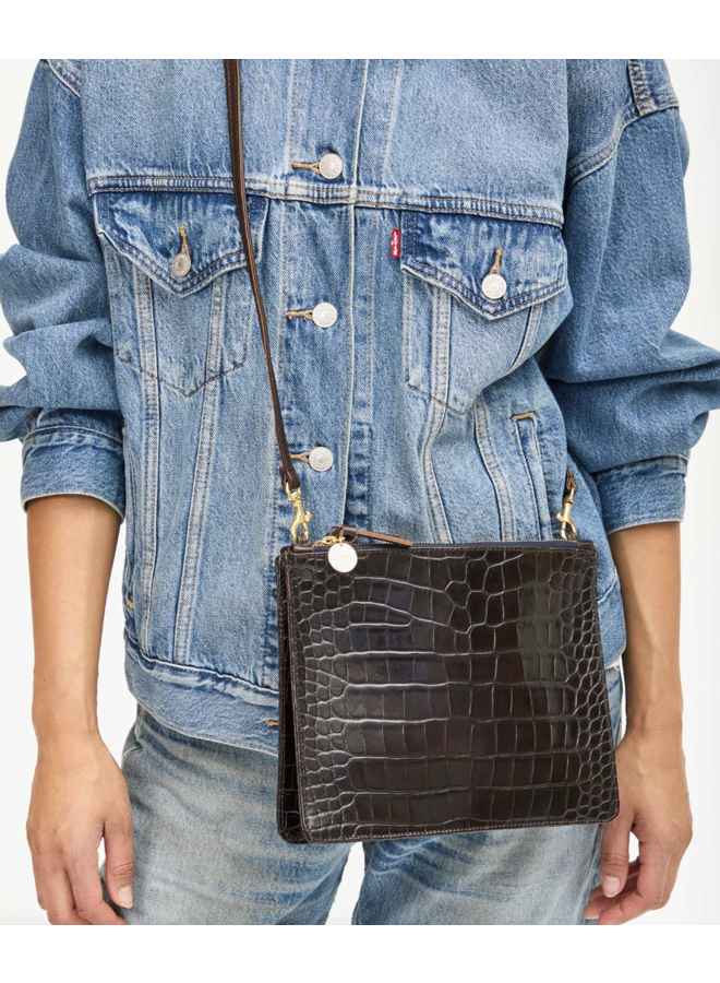 Double Sac Bretelle - Kalamata Croco
