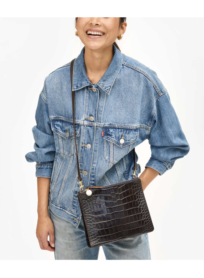 Double Sac Bretelle - Kalamata Croco