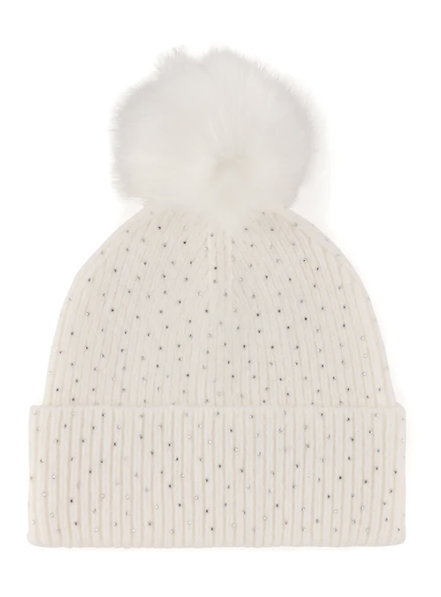 帽子 theredthread S fuzzy knit beanie / white Natalia Beanie - ivory & birch