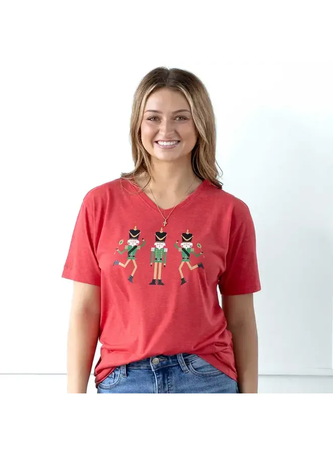 Dancing Nutcracker V-Neck T-Shirt