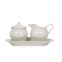 Berry & Thread Sugar and Creamer Set/3pc - Whitewash