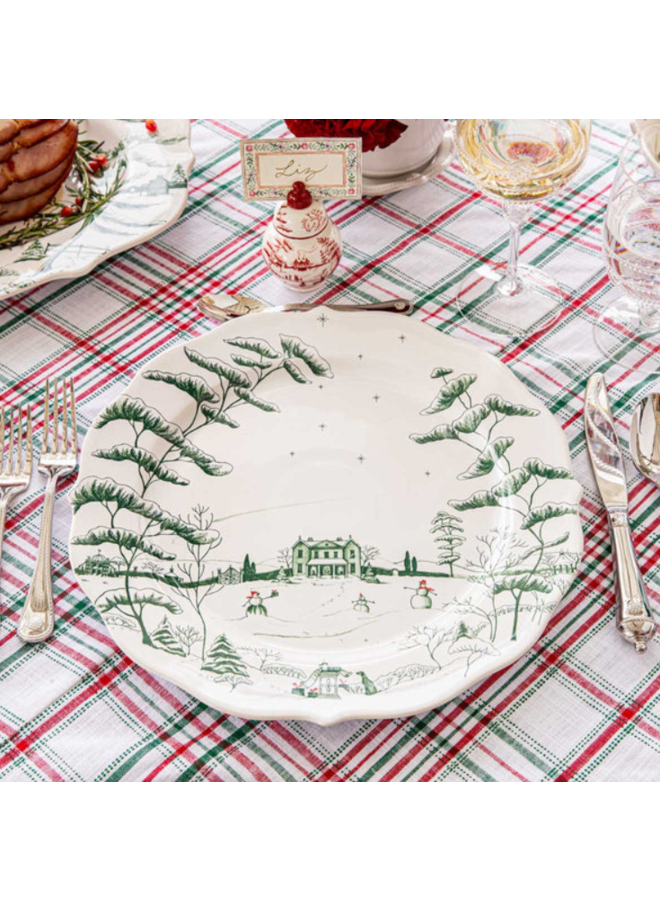 Country Estate Winter Frolic Charger/Platter - Evergreen
