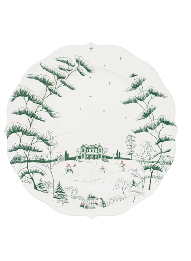 Country Estate Winter Frolic Charger/Platter - Evergreen