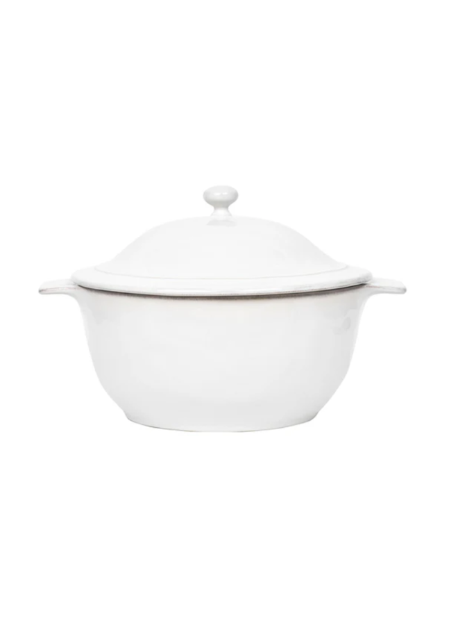Puro 12" Casserole with Lid - Whitewash