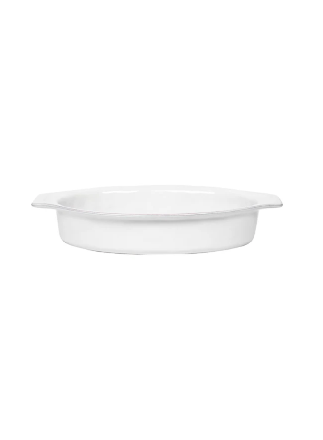 Puro 16" Oval Baker - Whitewash