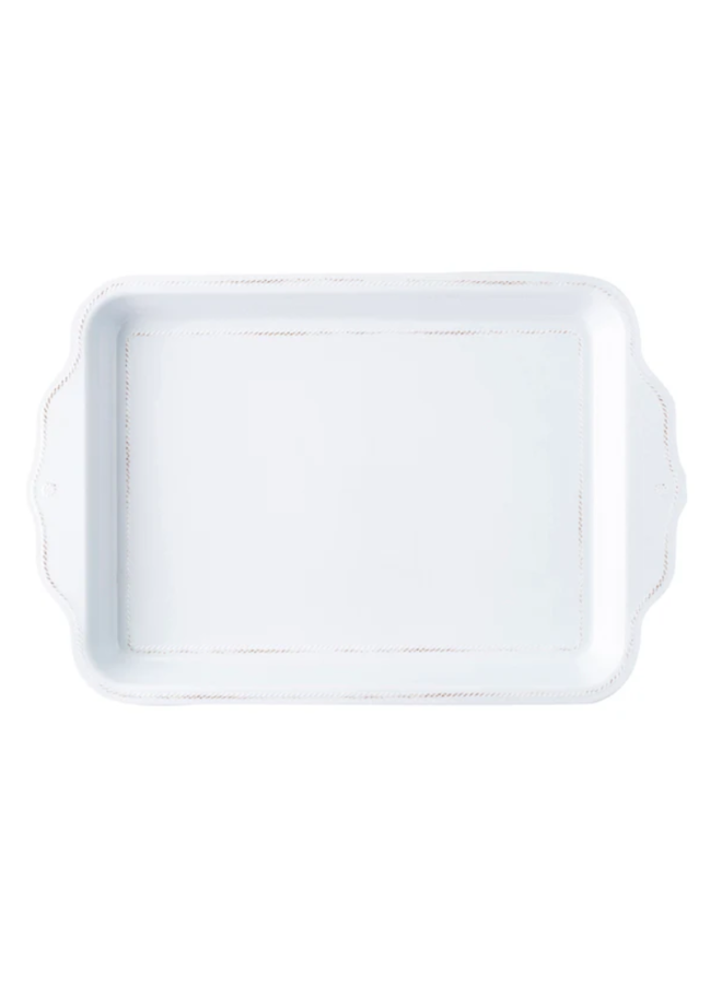 Berry & Thread Melamine Whitewash 24" Handled Tray