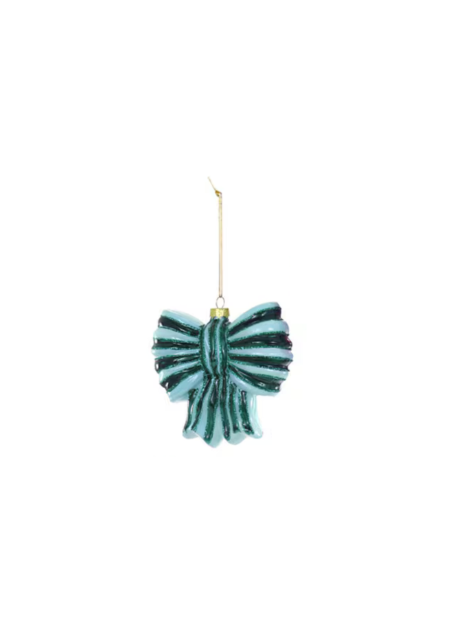 Striped Bow Ornament