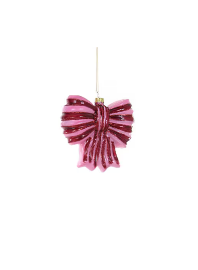 Striped Bow Ornament