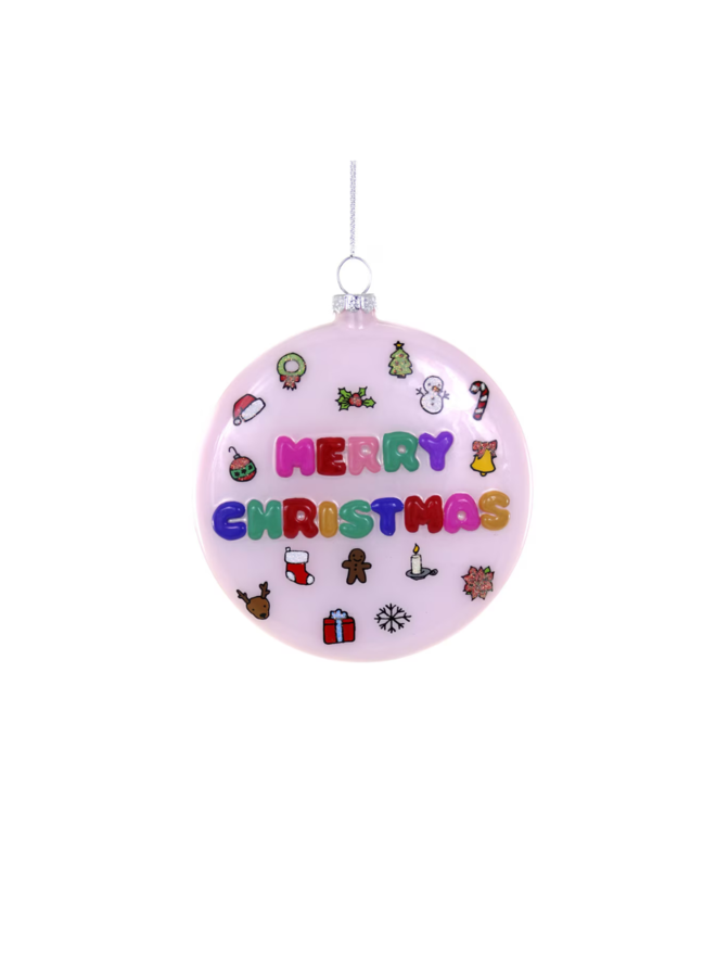 Retro Merry Christmas Ornament