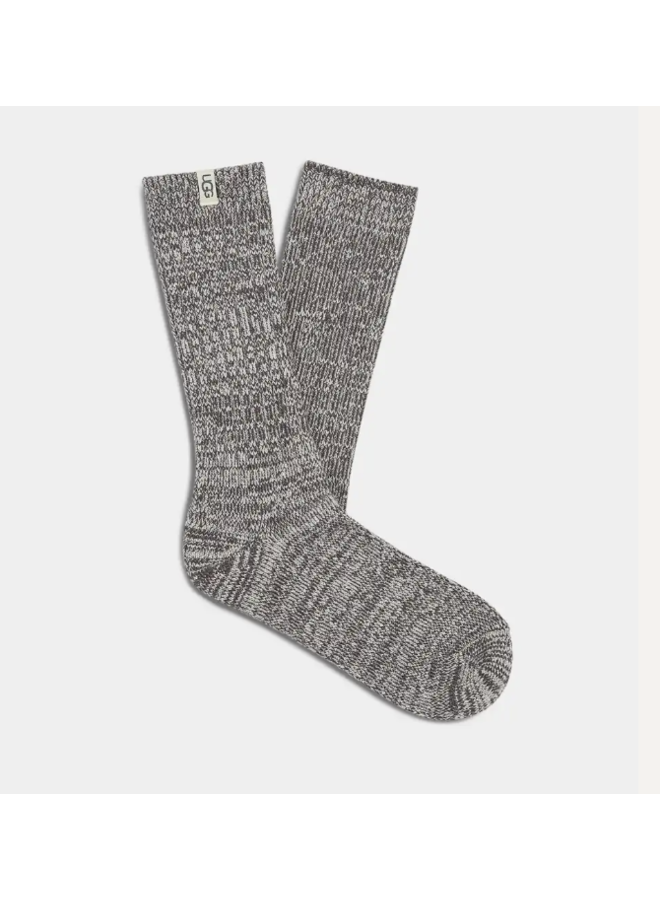 Rib Knit Slouchy Crew Sock