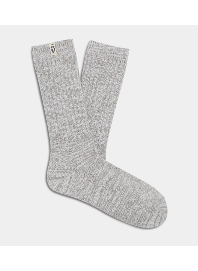 Rib Knit Slouchy Crew Sock
