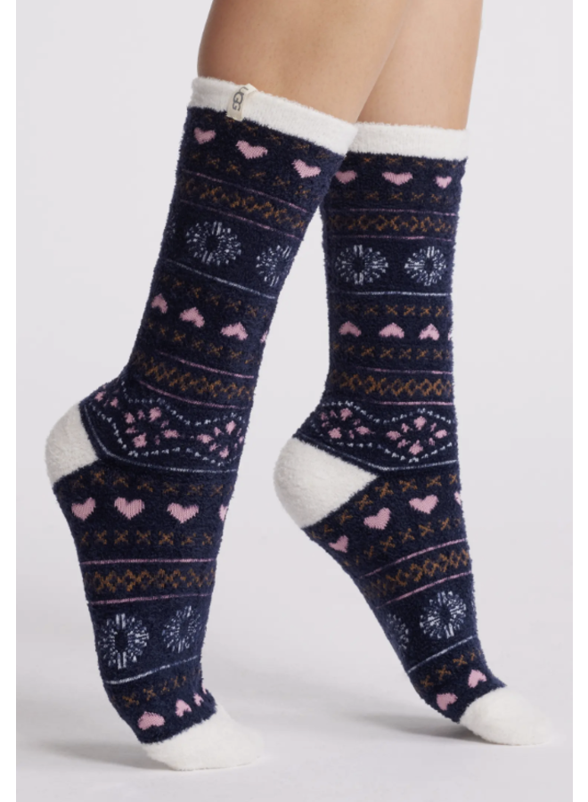Leslie Graphic Crew Sock