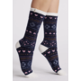 Leslie Graphic Crew Sock