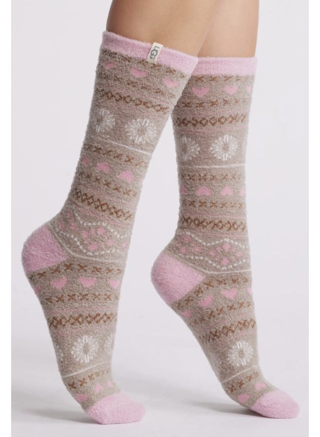Leslie Graphic Crew Sock