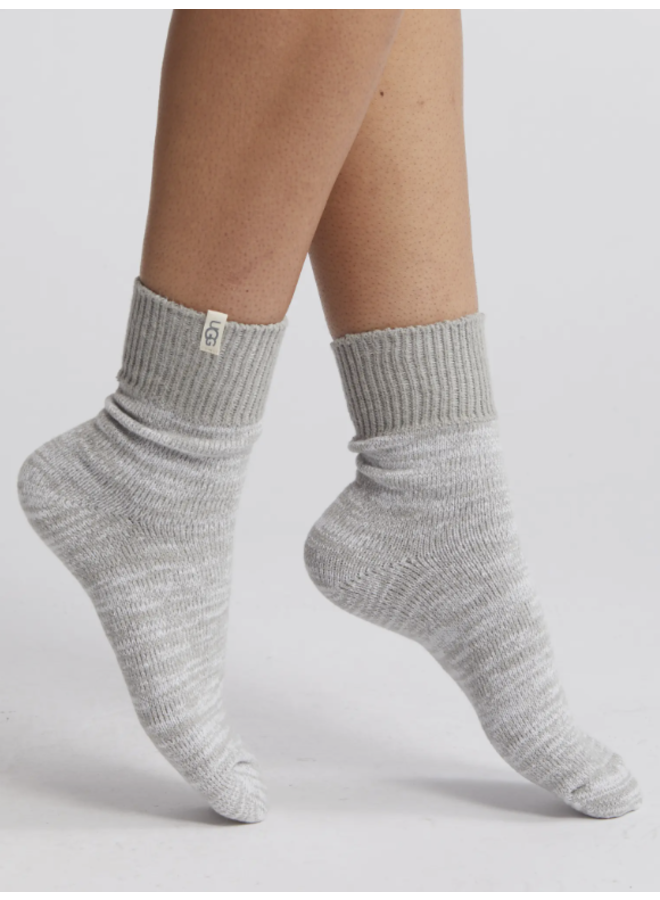 Rib Knit Slouch Quarter Sock