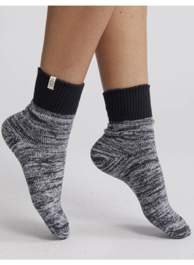 Rib Knit Slouch Quarter Sock
