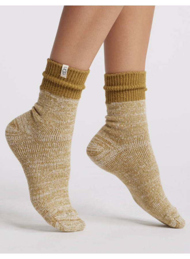 Rib Knit Slouch Quarter Sock
