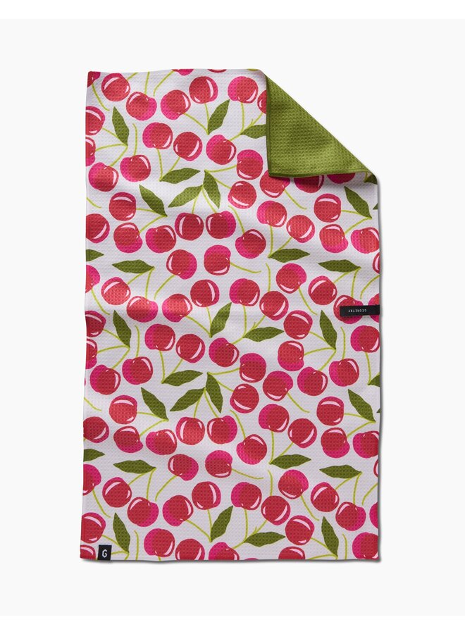 Cherry Chic Double Sided Tea Towel