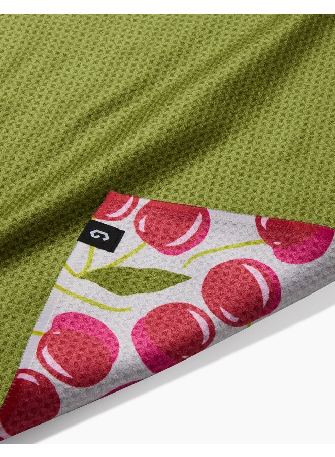 Cherry Chic Double Sided Tea Towel