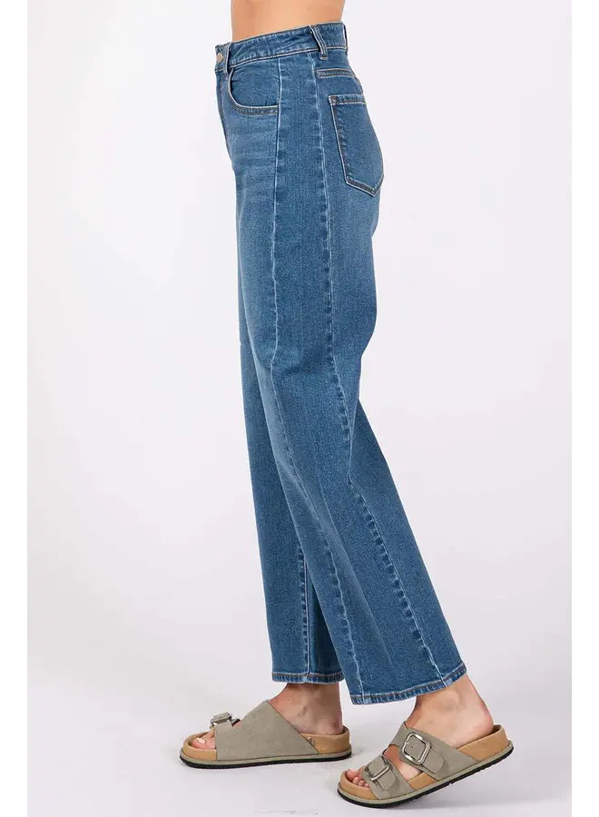 Modena High Rise Barrel Jean Medium