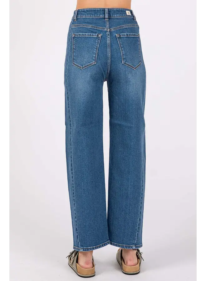 Modena High Rise Barrel Jean Medium