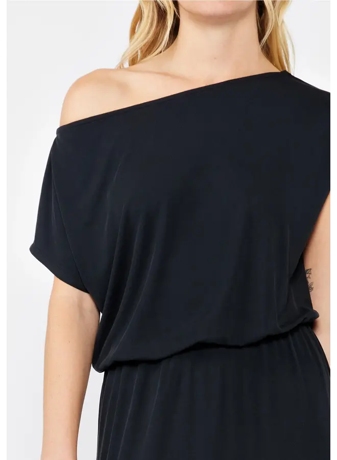 Off Shoulder Slit Maxi Dress