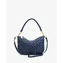 Petit Moyen Messenger Bright Navy Puffy Woven