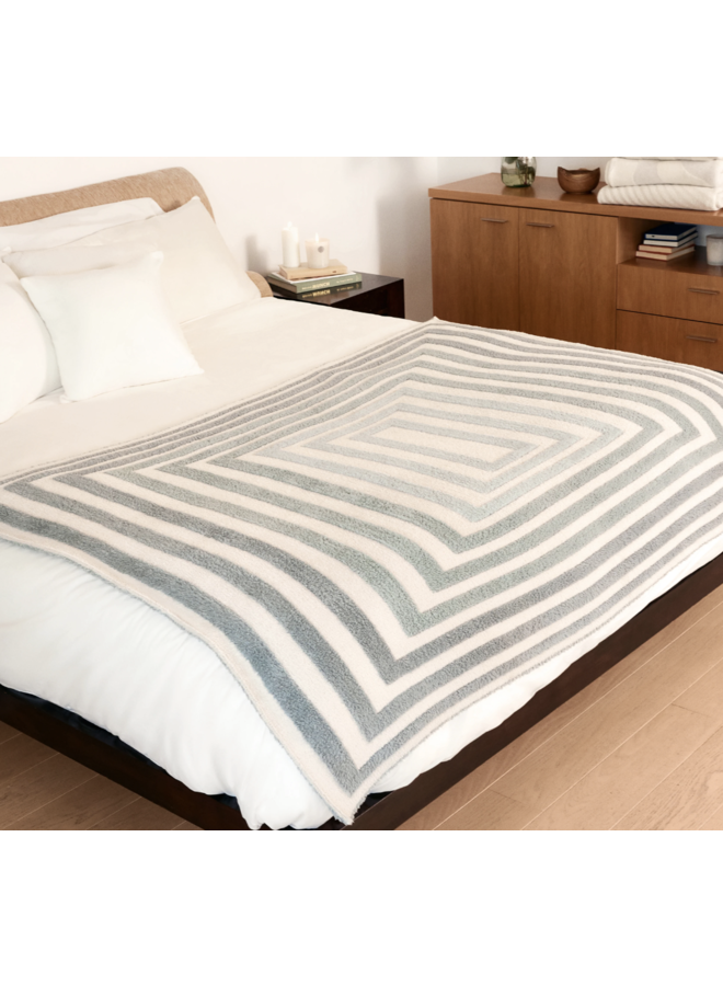 Cozychic Prismatic Throw - Taupe Multi 54"x72"