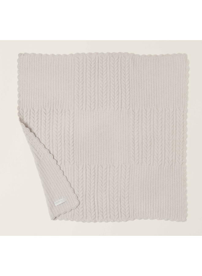 CozyChic Heirloom Receiving Blanket - Stone