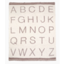 CozyChic Alphabet Stroller Blanket- Cream/Beach Rock
