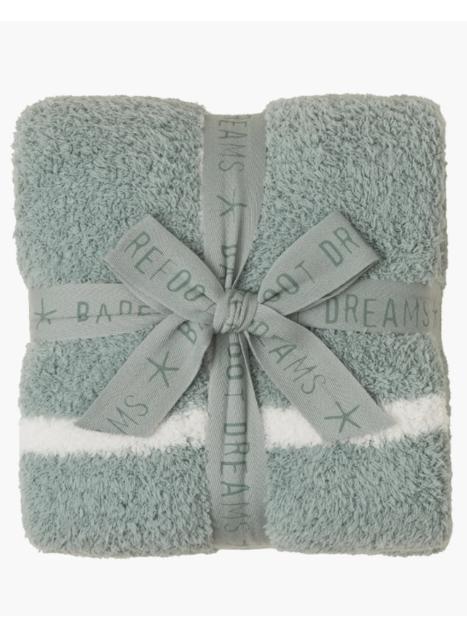 CozyChic Grid Plaid Stroller Blanket- Sage Green/Cream