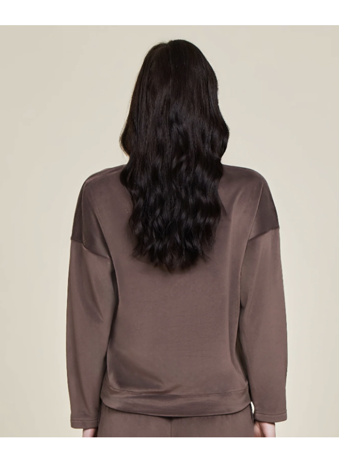 LuxeChic Tucked Sweatshirt
