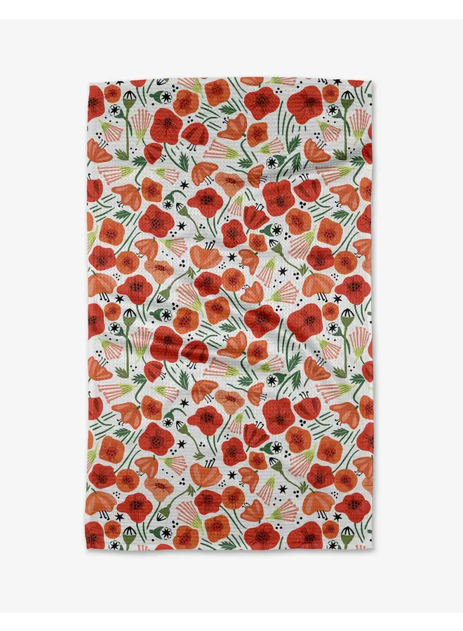 Poppy Power Tea Towel