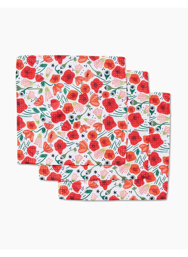 Poppy Power Dishcloth Set