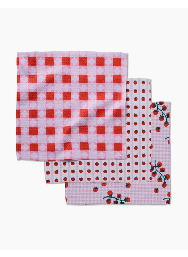 Quilt Tomato Harvest Dishcloth Set