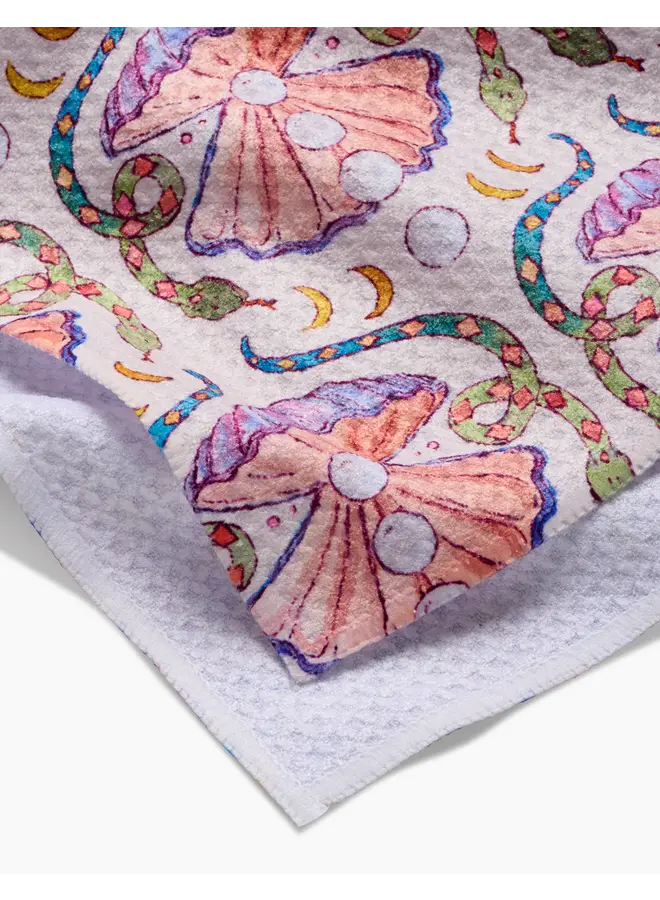 Pearls Of The Moon Tea Towel