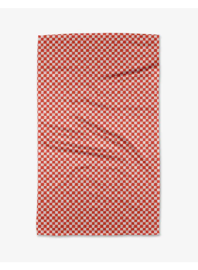 Valentine's GIngham Tea Towel