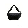Vegan Leather Woven Bum Bag